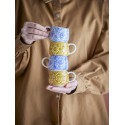 Tasse ceramique decore motif floral couleur Bloomingville Milton set de 4