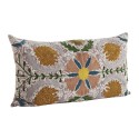 Housse de coussin coton brode motif floral Madam Stoltz