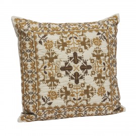 Housse de coussin coton decoratif brode Madam Stoltz
