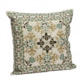 Housse de coussin broderie coton Madam Stoltz