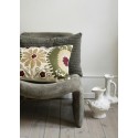 Housse de coussin broderie artisanale coton Madam Stoltz