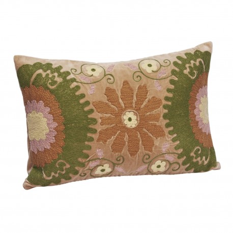 Housse coussin brode artisanal Madam stoltz