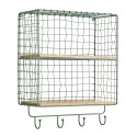 Etagere murale metal filaire grillage pateres Madam Stoltz