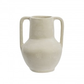Vase artisanal papier mache pour fleurs sechees Madam Stoltz