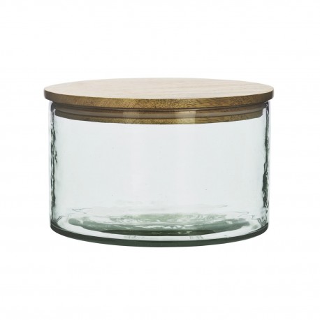 Boite conservation verre bois artisanale Madam Stoltz