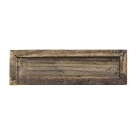 Plateau long etroit bois recycle artisanal rustique Madam Stoltz