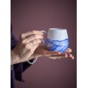 Mug gres emaille aquarelle Bloomingville Lyre set de 4