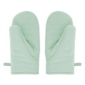Gants de cuisine tissu couleur moderne rayures Remember set de 2