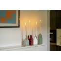 Bougeoirs design maisons bois acier couleur Remember set de 4