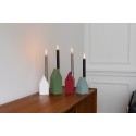 Bougeoirs design maisons bois acier couleur Remember set de 4