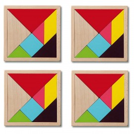 Jeu de societe en bois defi Tangram Remember