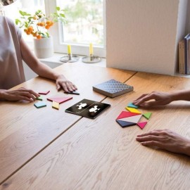 Jeu de societe en bois defi Tangram Remember