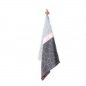 Accroche torchon design rose foncé origami present time