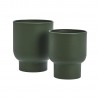 Cache-pot design métal Madam Stoltz set de 2