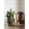Cache pot design metal Madam Stoltz set de 2