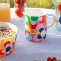 Mug porcelaine motif fleurs retro Remember Sushi