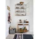 Boites de rangement design metal perfore couleur Madam Stoltz set de 3