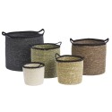 Paniers de rangement tresses herbier Madam Stoltz set de 5