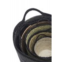 Paniers de rangement tresses herbier Madam Stoltz set de 5