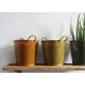 Panier rangement design metal perfore couleur Madam Stoltz set de 3
