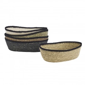 Panier ovale herbier seagrass tresse couleur Madam Stoltz