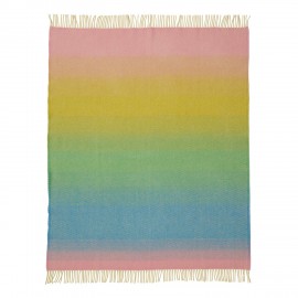 Plaid laine agneau design multicolore Klippan Aurora