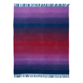 Plaid degradee couleurs laine agneau Klippan Aurora