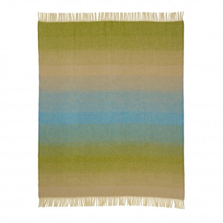 Plaid design couleurs laine agneau Klippan Aurora