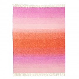 Plaid laine agneau degradee couleurs Klippan Aurora