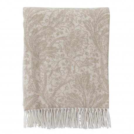 Plaid cashmere merinos motif Klippan Arcadia