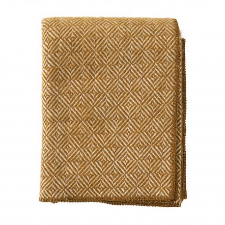 Plaid laine agneau alpaga motifs Klippan Diamonds