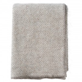 Plaid laine agneau alpaga motif losanges Klippan Diamonds