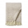 Plaid laine agneau bio motif Klippan Zigzag