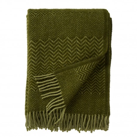 Plaid chaud laine bio motif couleur Klippan Zigzag