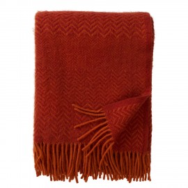 Plaid laine bio chaud couleur motif Klippan Zigzag