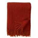 Plaid laine bio chaud couleur motif Klippan Zigzag