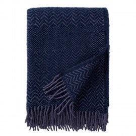 Plaid laine bio chaud motif couleur Klippan Zigzag