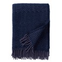 Plaid laine bio chaud motif couleur Klippan Zigzag