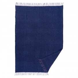 Plaid laine agneau bio motif Klippan Zigzag