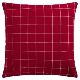 Housse de coussin coton rouge carreaux IB Laursen