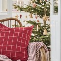 Housse de coussin coton rouge carreaux IB Laursen