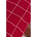 Housse de coussin coton rouge carreaux IB Laursen