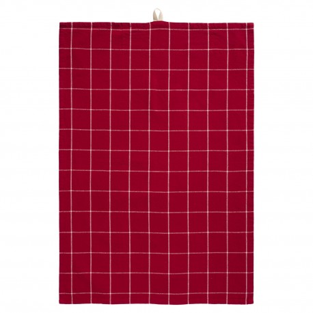 Torchon de cuisine coton carreaux rouge IB Laursen
