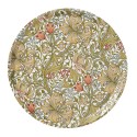 Plateau rond service bois bouleau floral Klippan Golden Lily