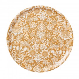 Plateau de service rond bois bouleau lamine tournesol Klippan Sunflower