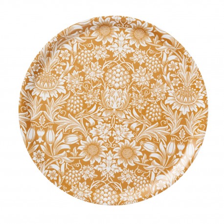 Plateau de service rond bois bouleau lamine tournesol Klippan Sunflower