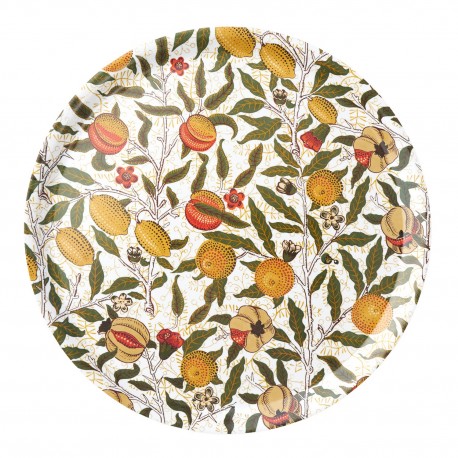 Plateau de cuisine rond bois bouleau lamine Klippan Fruit