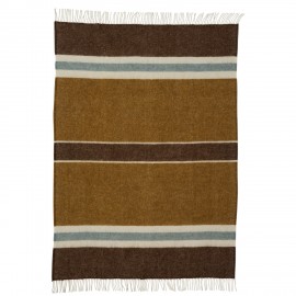 Plaid laine chaud épais Klippan Gotland Stripe