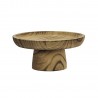 Plat de presentation sur pied bois Madam Stoltz