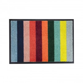 Tapis d'entrée coloré rayures Remember Lorenzo